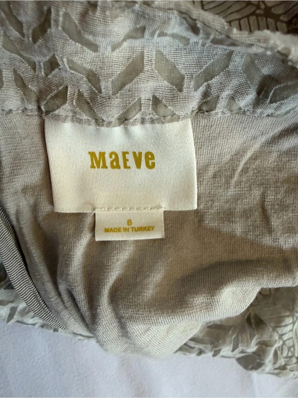 Maeve Neutral Mixed Pattern A-Line Skirt